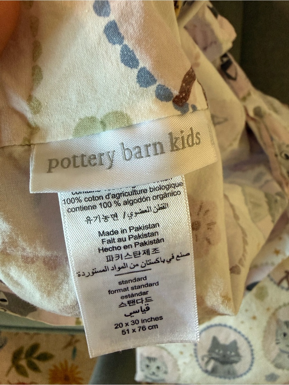 Pottery Barn Kids Twin Sheet Set - Cats - Picture 3 of 4